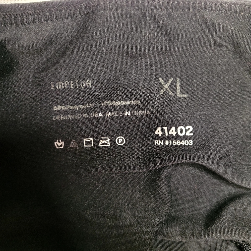 Empetua Shapermint Black Neutral Buttery Soft Leggings Side Utility Pockets XL - Picture 3 of 3